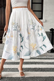 Floral A-Line Maxi Skirt