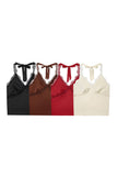 Lace-Trimmed Tie-Back Cami