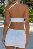 Cutout Halter Mini Dress