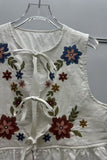 Floral  Tie-Front Vest