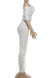 Elegant Off-Shoulder Evening Gown