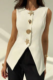 Statement Button Tank Top