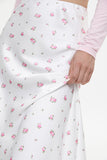 Elegant Floral Print Midi Skirt