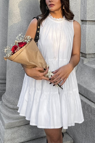 Sleeveless Tiered Casual Dress