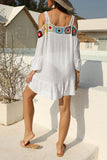 Off-Shoulder Crochet Beach Dress
