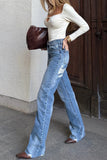 Elegant Long-Sleeve Blouse with Metal Accent
