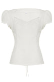 Sweetheart Neck Puff Sleeve Top