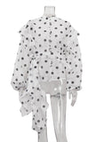 Polka Dot Ruffle Blouse