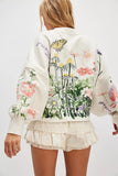 Floral Print Oversized Sweatshirt