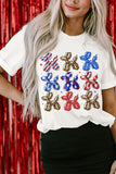 Balloon Dog Print Crew Neck T Shirt