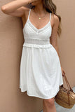 Lace-Trimmed Sundress with Spaghetti Straps