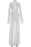 Elegant Ruched Skirt Set