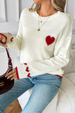 Heart Detail Knit Sweater