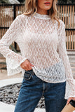 Sheer Lace Long Sleeve Top