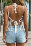 Boho Crochet Fringe Tank Top