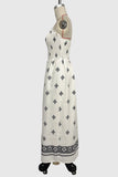 Strapless Print Casual Dress