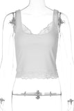 Lace-Trim Tank Top