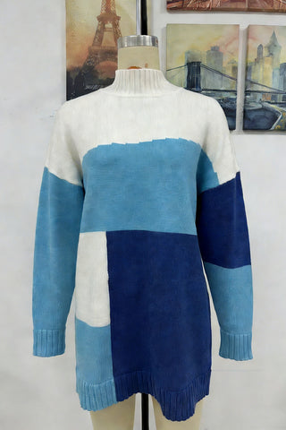 Oversized Geometric Sweater