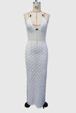Halter Maxi Crochet Dress