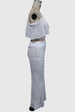 One-Shoulder Knit Vacation Skirt Set