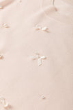 Bow Embellished Short Sleeve Sweater