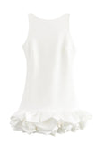 Ruffled Hem Casual Dress