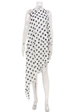Polka Dot Asymmetrical Dress