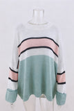 Oversized Striped Knit Sweater