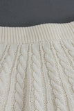 Chic Cable Knit Skirt Set