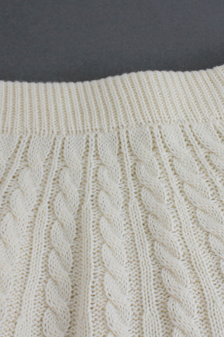 Chic Cable Knit Skirt Set