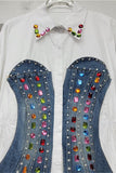 Embellished Corset Detail Blouse