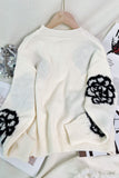 Patterned Crewneck Sweater