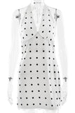 Polka Dot Halter Neck Dress
