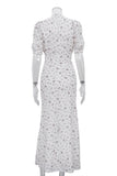 Elegant Puff Sleeve Maxi Dress