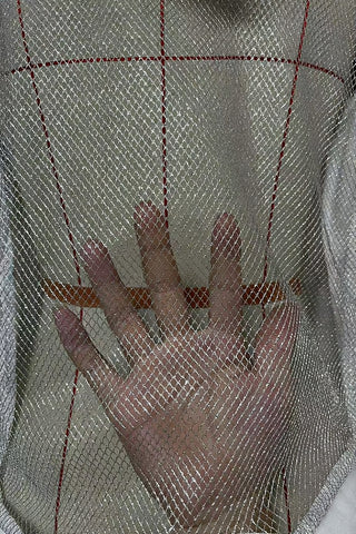 Hooded Sweatshirt with Mesh Back Design