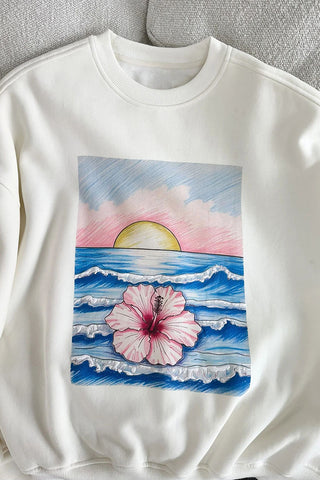 Sunrise Wave Graphic Sweatshirt