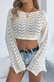 Sequin Fishnet Two-Piece Cover-Up Set