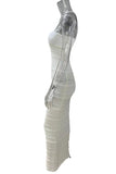 Knit Midi Dress with Cutout Detail