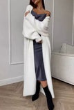 Cozy Longline Open-Front Cardigan