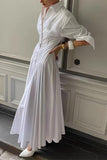 Elegant Button-Down Casual Dress