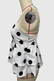 Polka Dot Peplum Camisole