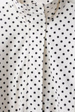 Polka Dot Zip-Up Jacket