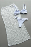 Chic Beach Lace Skirt Set