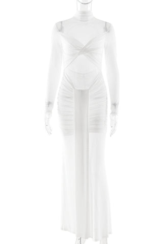 Sheer Elegance Evening Dress