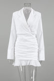 Tailored Wrap Casual Dress