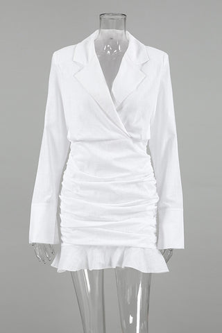 Tailored Wrap Casual Dress