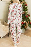 Christmas Pattern Long Sleeve & Pant Pajama Sets