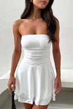 Strapless Casual Mini Dress