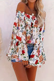 Off-Shoulder Floral Blouse