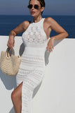 High-Neck Knit Sundress